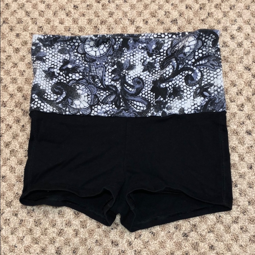 BP fold over biker shorts